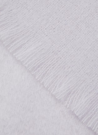 细节 –点击放大 - YVES DELORME - Mohair Blanket — Silver