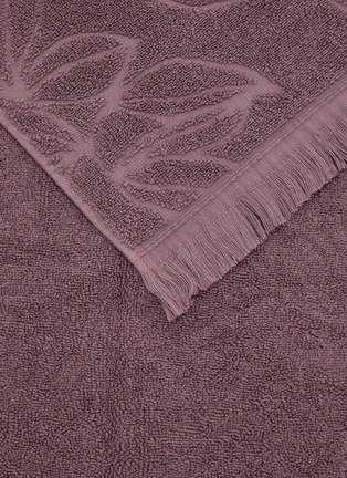 Detail View - 点击放大 - YVES DELORME - Givre Guest Towel — Purple Iris