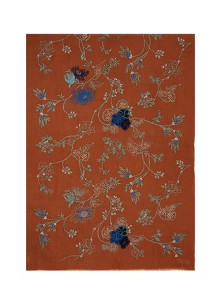 首图 - 点击放大 - JANAVI - Floral Garden Cashmere Scarf