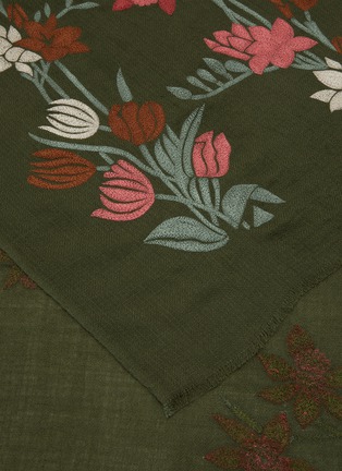 细节 - 点击放大 - JANAVI - Botanical Rhapsody Merino Wool Scarf