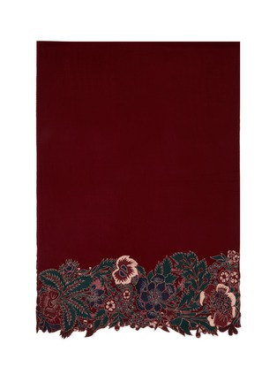 首图 - 点击放大 - JANAVI - Floral Border Merino Wool Scarf