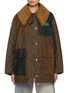 首图 - 点击放大 - GANNI - X Barbour Waxed Organic Cotton Duffle Coat