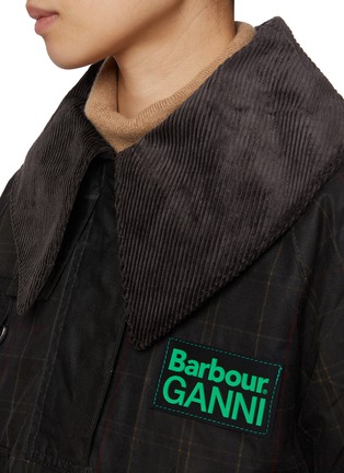 细节 - 点击放大 - GANNI - X Barbour Waxed Organic Cotton Anorak Coat