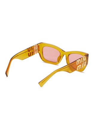 模特儿示范图 - 点击放大 - MIU MIU - Acetate Rectangle Sunglasses