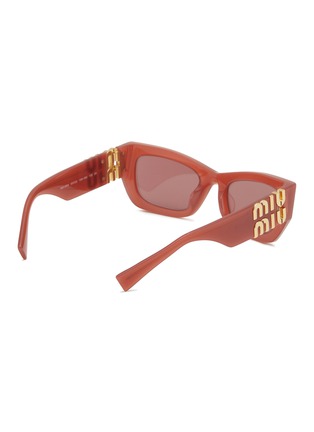 模特儿示范图 - 点击放大 - MIU MIU - Acetate Rectangle Sunglasses