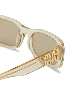 细节 - 点击放大 - MIU MIU - Acetate Rectangle Sunglasses