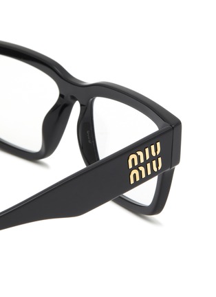 细节 - 点击放大 - MIU MIU - Acetate Rectangle Optical Glasses