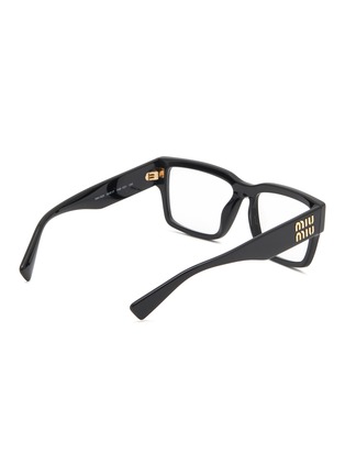 模特儿示范图 - 点击放大 - MIU MIU - Acetate Rectangle Optical Glasses