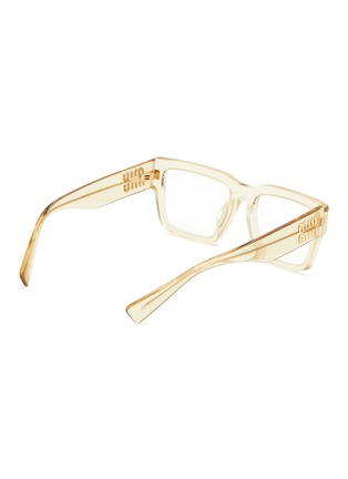 模特儿示范图 - 点击放大 - MIU MIU - Acetate Rectangle Optical Glasses