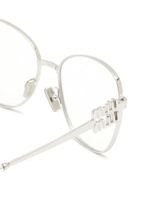 细节 - 点击放大 - MIU MIU - Metal Pilot Optical Glasses