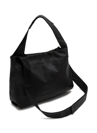 细节 - 点击放大 - DISCORD YOHJI YAMAMOTO - Small Leather Drum Dyed Leather Reversible Tote Bag