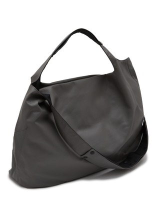 细节 - 点击放大 - DISCORD YOHJI YAMAMOTO - Large Leather Drum Dyed Leather Reversible Tote Bag