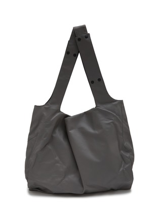 首图 - 点击放大 - DISCORD YOHJI YAMAMOTO - Large Leather Drum Dyed Leather Reversible Tote Bag