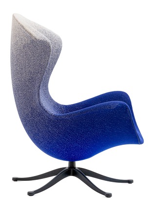 细节 –点击放大 - MOROSO - One Page Tilting Armchair — Blur White/Royal Blue