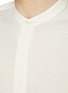  - J∞QUALITY  - Goodpeople Goodstitching Goodproduct Band Collar Wool Blend Balancircular® Shirt