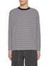 首图 - 点击放大 - J∞QUALITY  - Goodpeople Goodstitching Goodproduct Contrast Crewneck Striped Cotton T-Shirt