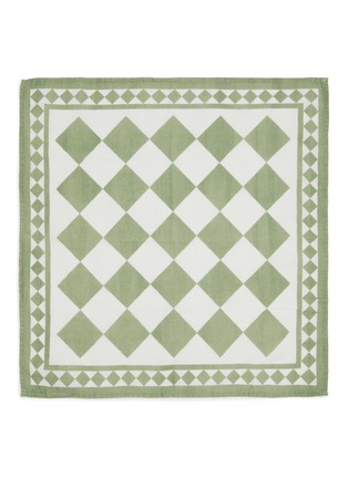 Main View - 点击放大 - SUMMERILL & BISHOP - X Claridge's Linen Napkin — Green Check