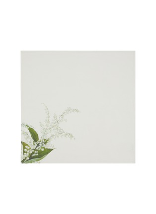 Main View - 点击放大 - SUMMERILL & BISHOP - Lily of the Valley 'Muguet' Linen Napkin — Pale Green