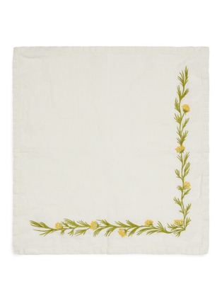 Main View - 点击放大 - SUMMERILL & BISHOP - Embroidered Napkin — Fennel Flower