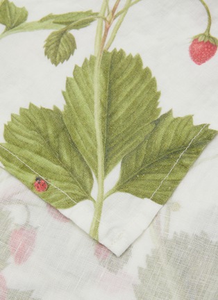 Detail View - 点击放大 - SUMMERILL & BISHOP - Fraises des Bois Linen Tablecloth