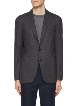 首图 - 点击放大 - CANALI - Notch Lapel Single Breasted Blazer