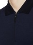  - CANALI - Long Sleeve Zip Polo Shirt