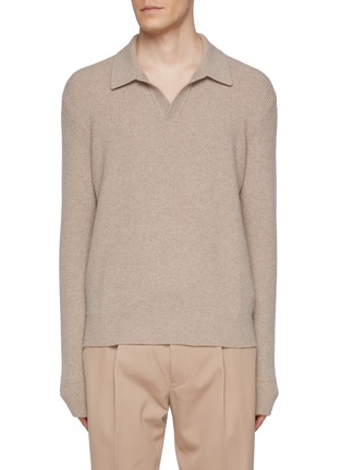 首图 - 点击放大 - ZEGNA - Honeycomb Oasi Cashmere Polo Shirt