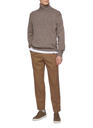 模特儿示范图 - 点击放大 - ZEGNA - Turtleneck Oasi Cashmere Sweater