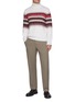 模特儿示范图 - 点击放大 - ZEGNA - Jacquard Centre Turtleneck Cashmere Sweater