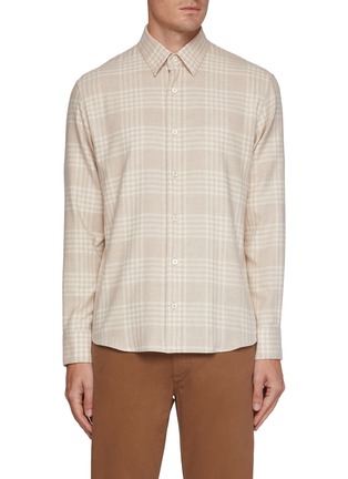 首图 - 点击放大 - ZEGNA - Chequered Cotton Shirt