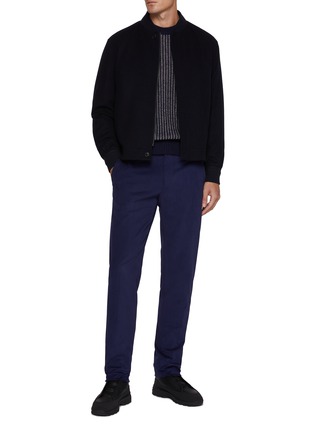 模特儿示范图 - 点击放大 - ZEGNA - Winter Chino Flat Front Pants