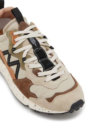 细节 - 点击放大 - FLOWER MOUNTAIN - Lenzan Man Suede Textile Men's Sneakers