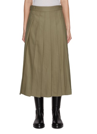 首图 - 点击放大 - LE17SEPTEMBRE - Pleated Wool Midi Skirt