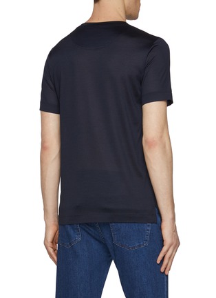 背面 - 点击放大 - CANALI - Short Sleeve Crewneck T-Shirt