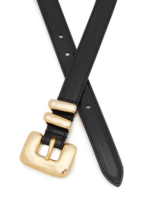 细节 - 点击放大 - DÉHANCHE - Tetra Golssed Leather Belt