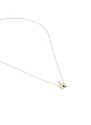 细节 - 点击放大 - ALIITA - Castillo Brillante Diamond Enamel 9K Gold Necklace