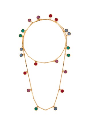 首图 - 点击放大 - LANE CRAWFORD VINTAGE ACCESSORIES - Gold Tone Crystal Necklace