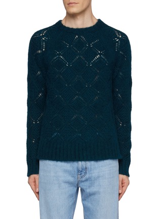 首图 - 点击放大 - PIACENZA 1733 - Lozenge Knit Baby Alpaca Blend Sweater