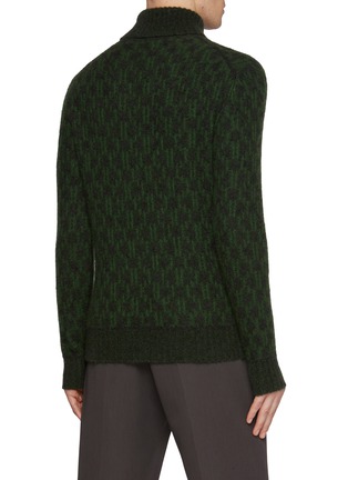 背面 - 点击放大 - PIACENZA 1733 - Turtleneck Ikat Pointe Cashmere Silk Blend Sweater