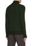 背面 - 点击放大 - PIACENZA 1733 - Turtleneck Ikat Pointe Cashmere Silk Blend Sweater