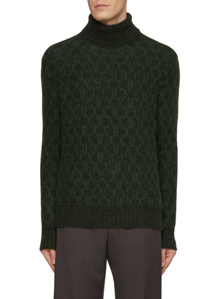 首图 - 点击放大 - PIACENZA 1733 - Turtleneck Ikat Pointe Cashmere Silk Blend Sweater