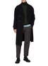 模特儿示范图 - 点击放大 - PIACENZA 1733 - Turtleneck Ikat Pointe Cashmere Silk Blend Sweater