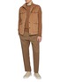 模特儿示范图 - 点击放大 - PIACENZA 1733 - Crewneck Cashmere Silk Blend Sweater