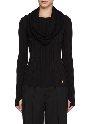 首图 - 点击放大 - BALMAIN - 连帽针织上衣