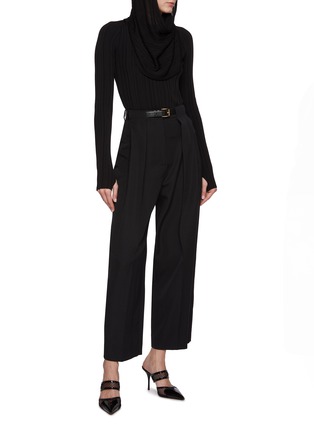 模特儿示范图 - 点击放大 - BALMAIN - 连帽针织上衣