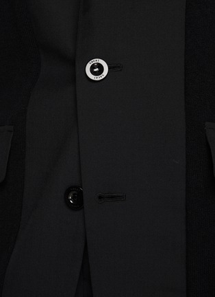  - SACAI - 针织拼接长款夹克