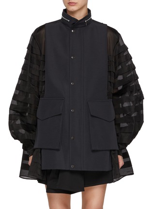 首图 - 点击放大 - SACAI - 欧根纱拼接外套