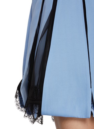  - SACAI - 蕾丝拼接衬衫式连衣裙