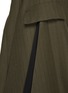  - SACAI - 开衩条纹羊毛外套