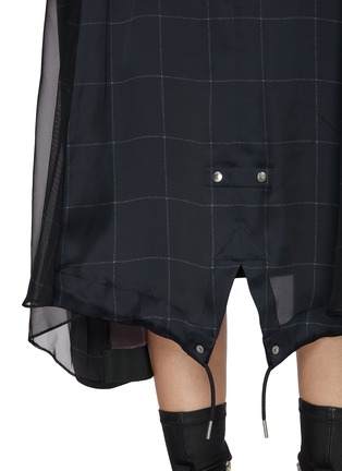  - SACAI - 拼接微透视连衣裙